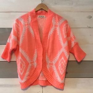 Aztec print cardigan